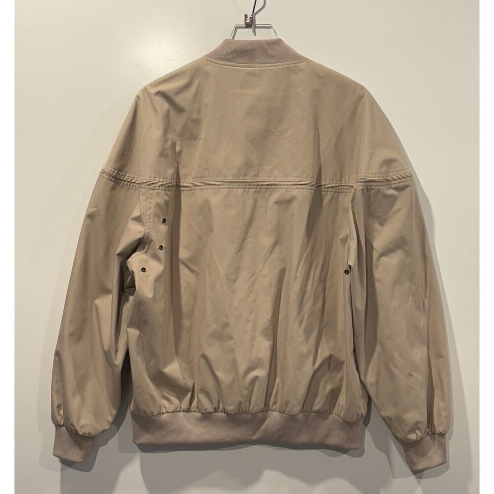 Munsingwear Beige Harrington Style Zip Up Jacket Mens Size‎ Large - Picture 2 of 4